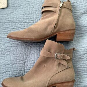 Sam Edelman Leather Ankle Boots Polina Safari Tan | Women's 9M